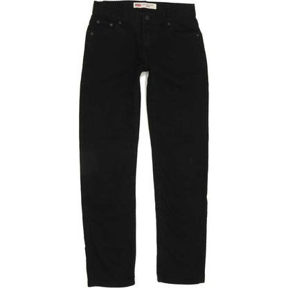 Levi's 502 Kids Black Tapered Regular Stretch Jeans W26 L28
