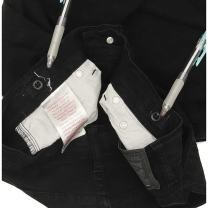 Levi's 502 Kids Black Tapered Regular Stretch Jeans W26 L28