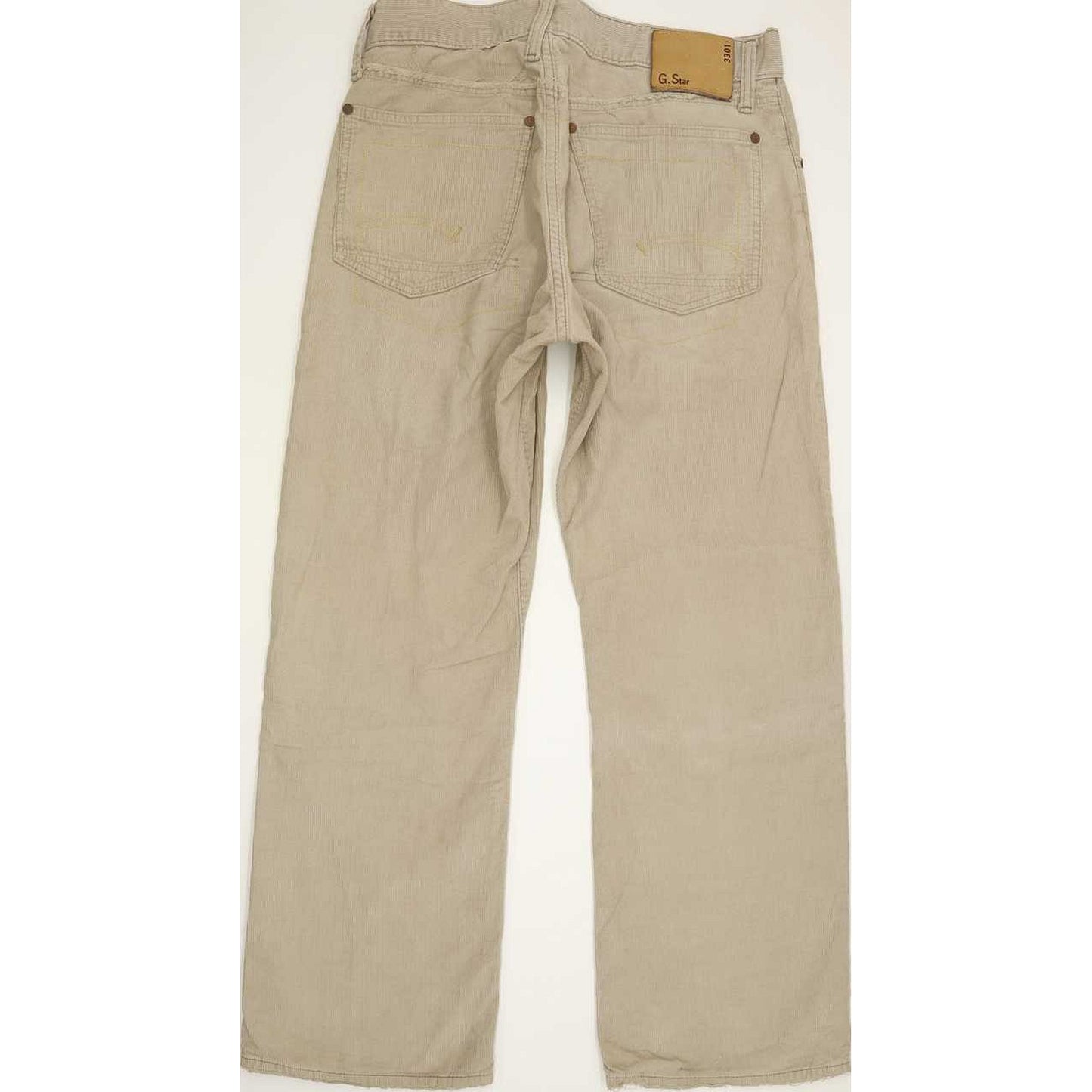 G-Star S.C. Low Crotch Repro Men Beige Straight Regular Trousers W31 L28