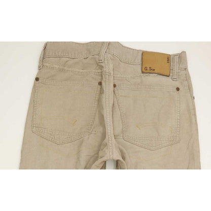 G-Star S.C. Low Crotch Repro Men Beige Straight Regular Trousers W31 L28