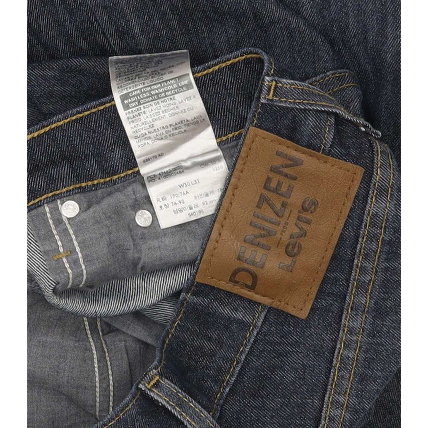 Levi's Denizen 218 Men Blue Straight Regular Jeans W30 L32