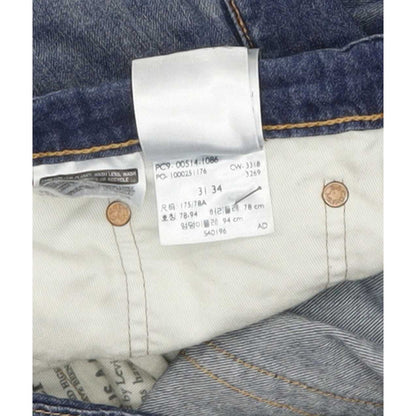 Levi's 514 Men Blue Straight Slim Stretch Jeans W31 L33