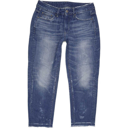 G-Star 3301 Mid Women Blue  Loose Boyfriend Stretch Jeans W27 L32