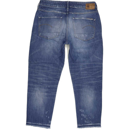 G-Star 3301 Mid Women Blue  Loose Boyfriend Stretch Jeans W27 L32