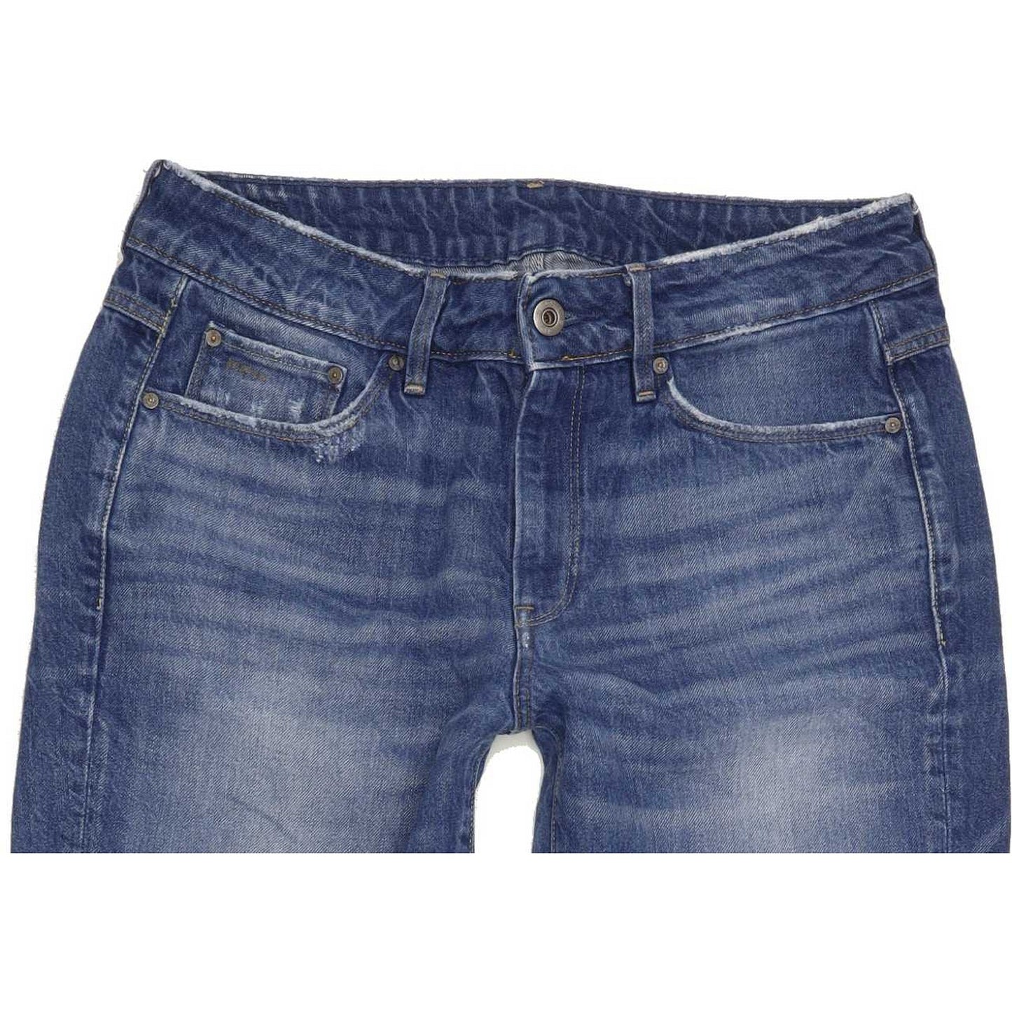 G-Star 3301 Mid Women Blue  Loose Boyfriend Stretch Jeans W27 L32