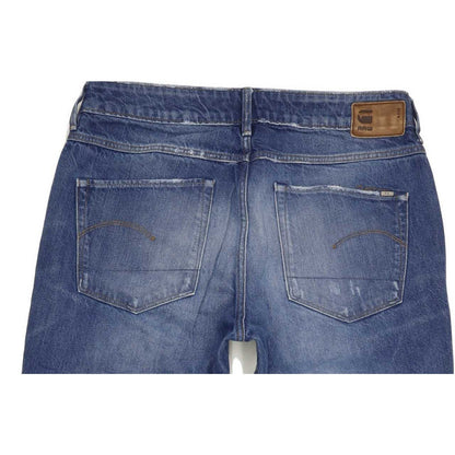 G-Star 3301 Mid Women Blue  Loose Boyfriend Stretch Jeans W27 L32