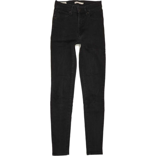 Levi's Mile High Waist Women Black Skinny Stretch Jeans W27 L31