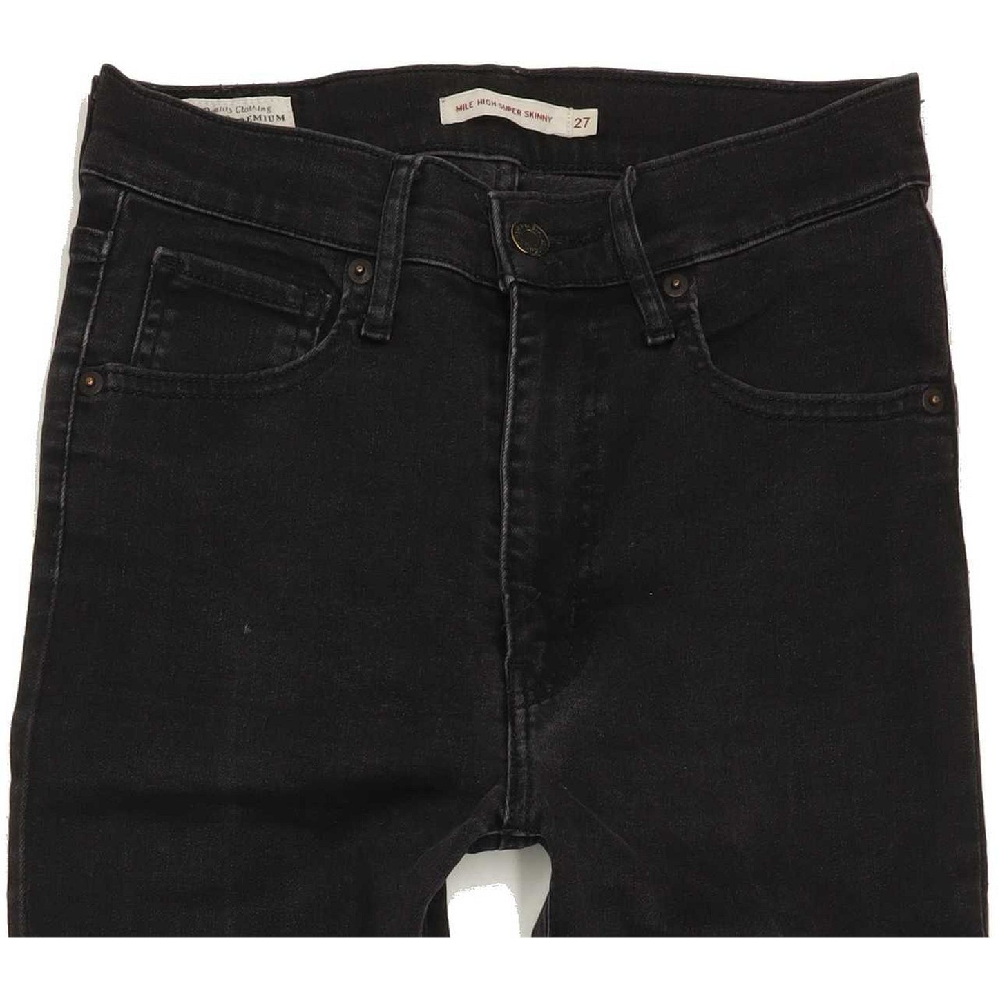 Levi's Mile High Waist Women Black Skinny Stretch Jeans W27 L31