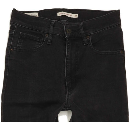 Levi's Mile High Waist Women Black Skinny Stretch Jeans W27 L31