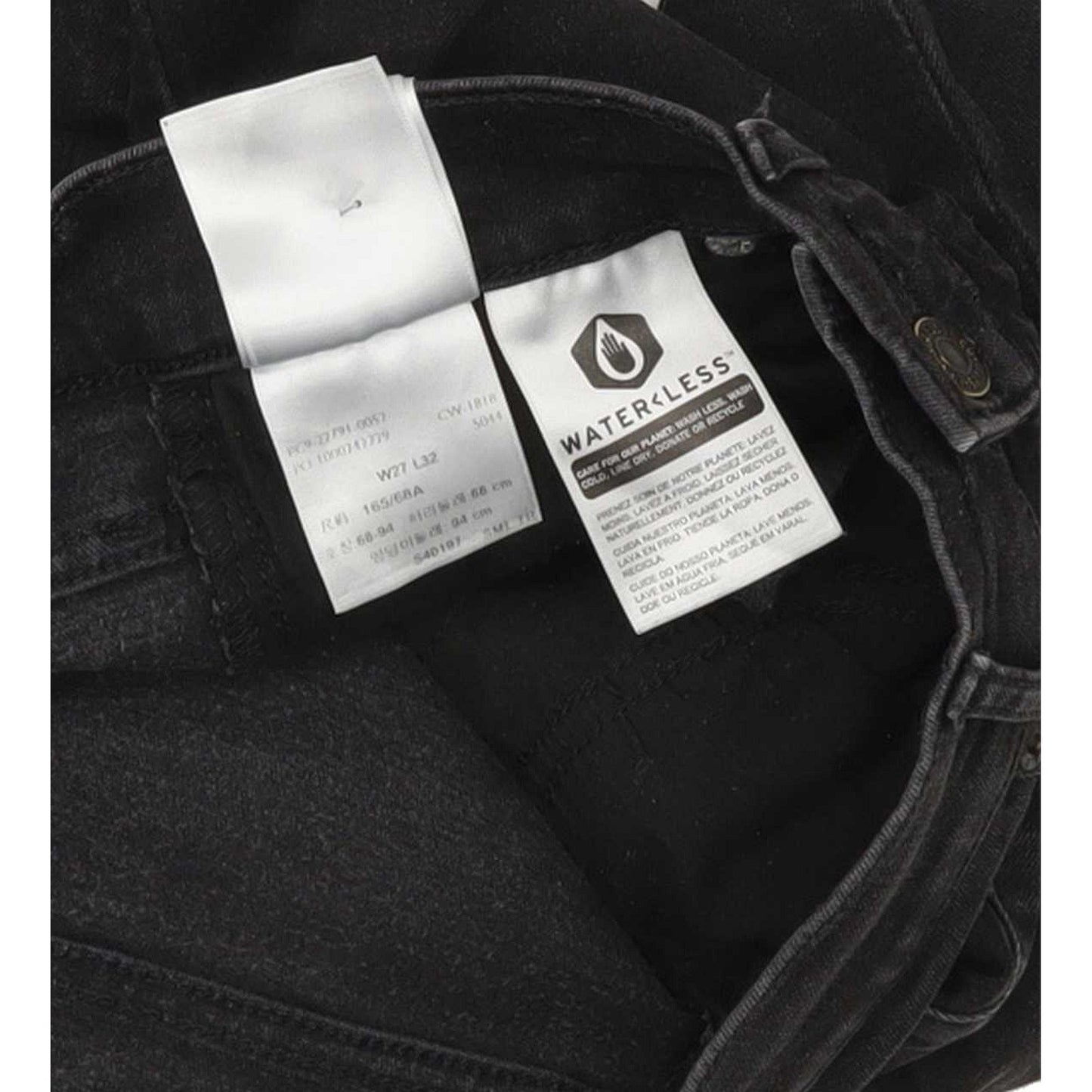 Levi's Mile High Waist Women Black Skinny Stretch Jeans W27 L31