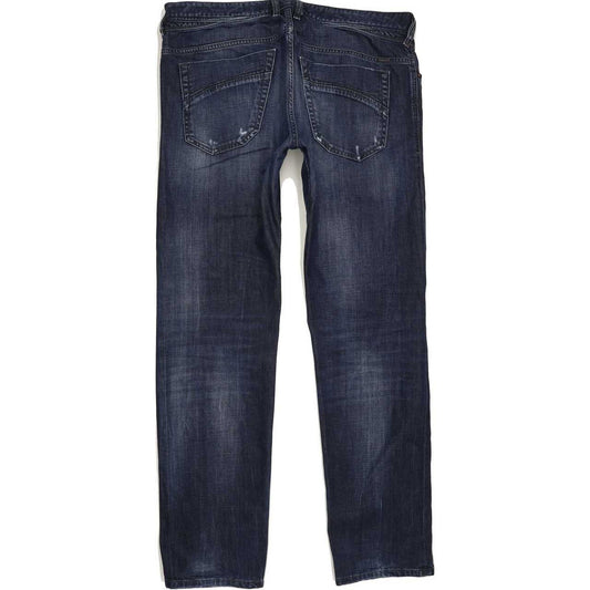 Diesel Iakop Men Blue Tapered Slim Jeans W36 L32