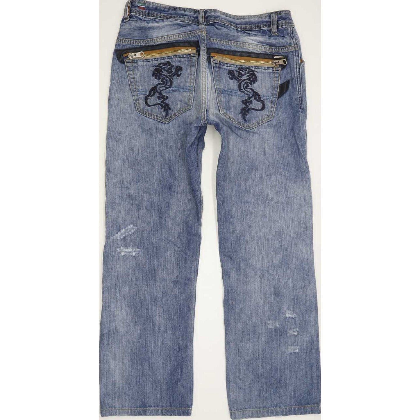 Diesel Slammer 0087J Men Blue Straight Regular Jeans W32 L28