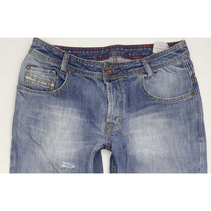 Diesel Slammer 0087J Men Blue Straight Regular Jeans W32 L28