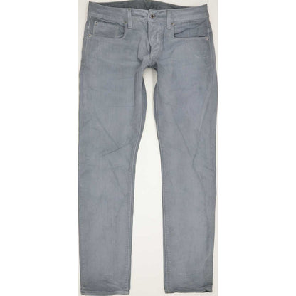 G-Star 3301 Coj Men Grey Straight Slim Jeans W33 L31