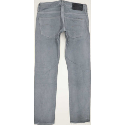 G-Star 3301 Coj Men Grey Straight Slim Jeans W33 L31