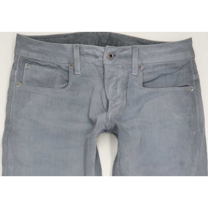 G-Star 3301 Coj Men Grey Straight Slim Jeans W33 L31