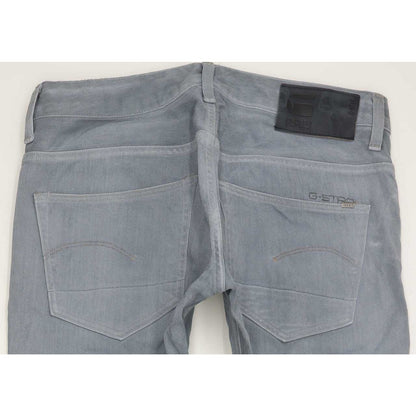G-Star 3301 Coj Men Grey Straight Slim Jeans W33 L31
