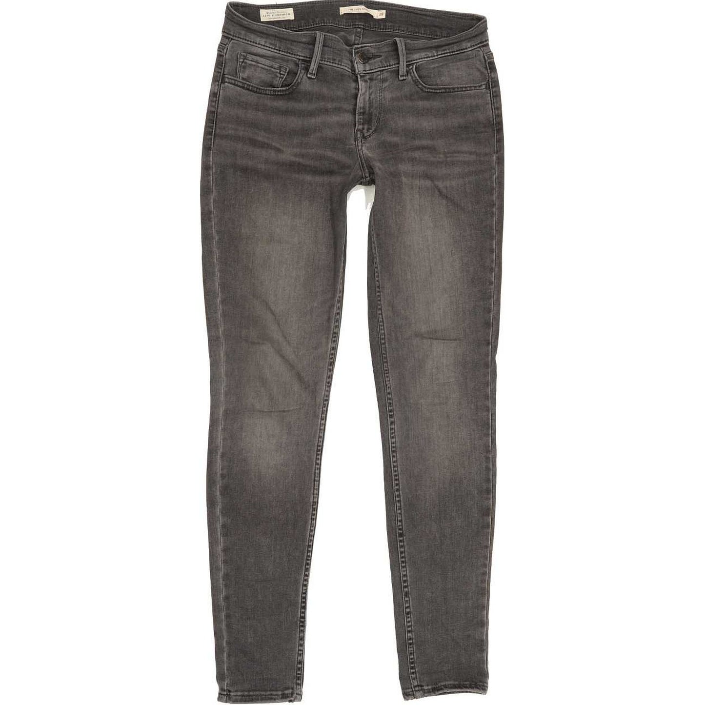 Levi's 710 Super Women Grey Skinny Slim Stretch Jeans W28 L29
