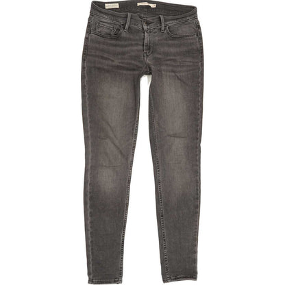 Levi's 710 Super Women Grey Skinny Slim Stretch Jeans W28 L29