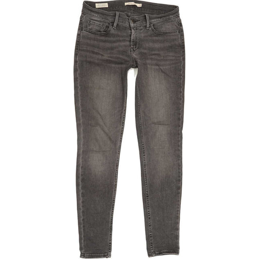 Levi's 710 Super Women Grey Skinny Slim Stretch Jeans W28 L29