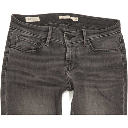 Levi's 710 Super Women Grey Skinny Slim Stretch Jeans W28 L29