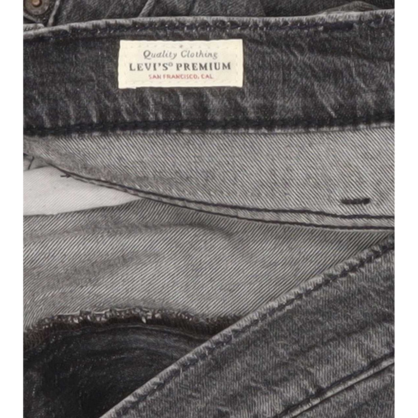 Levi's Men Grey Straight Regular Stretch Jeans W38 L31