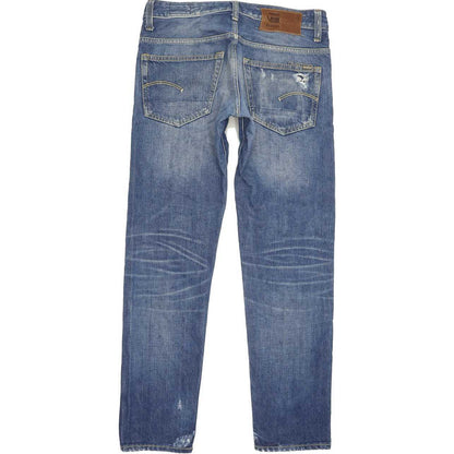 G-Star 3301 Low Men Blue Tapered Slim Jeans W29 L30