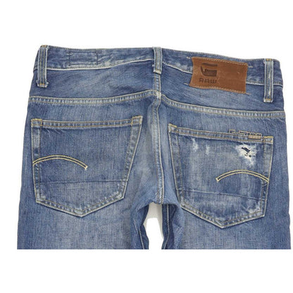 G-Star 3301 Low Men Blue Tapered Slim Jeans W29 L30