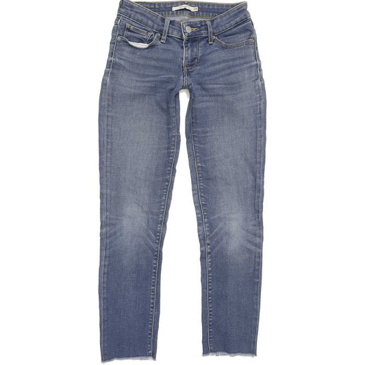 Levi's 711 Women Blue Skinny Slim Stretch Jeans W25 L25
