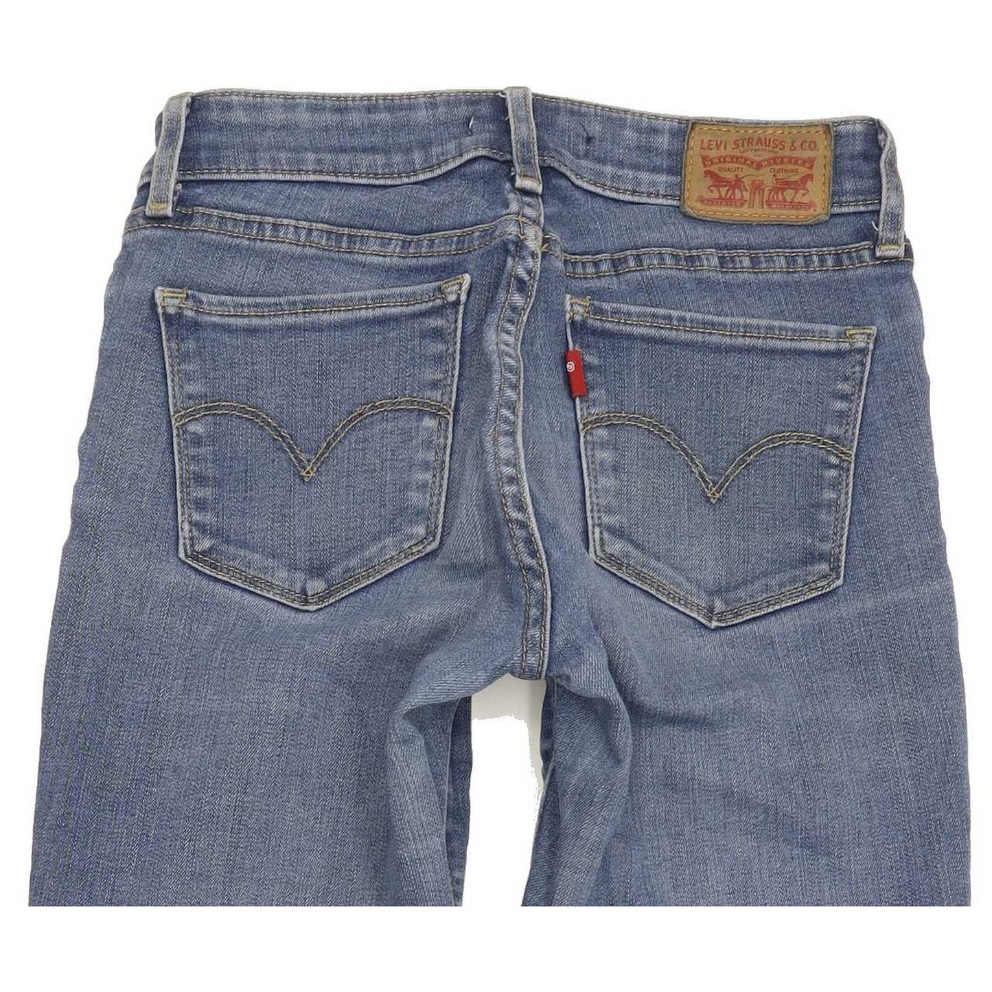 Levi's 711 Women Blue Skinny Slim Stretch Jeans W25 L25