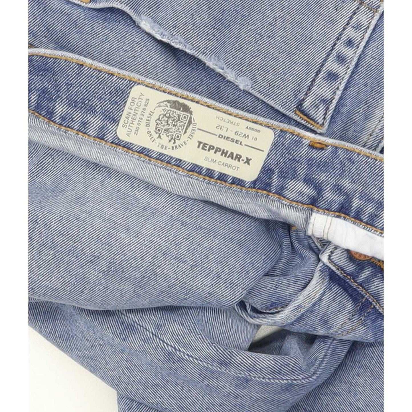 Diesel Tepphar-X 0096Y Men Blue Tapered Slim Stretch Jeans W29 L33