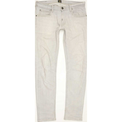 Lee Luke Men Grey Skinny Slim Stretch Jeans W31 L31