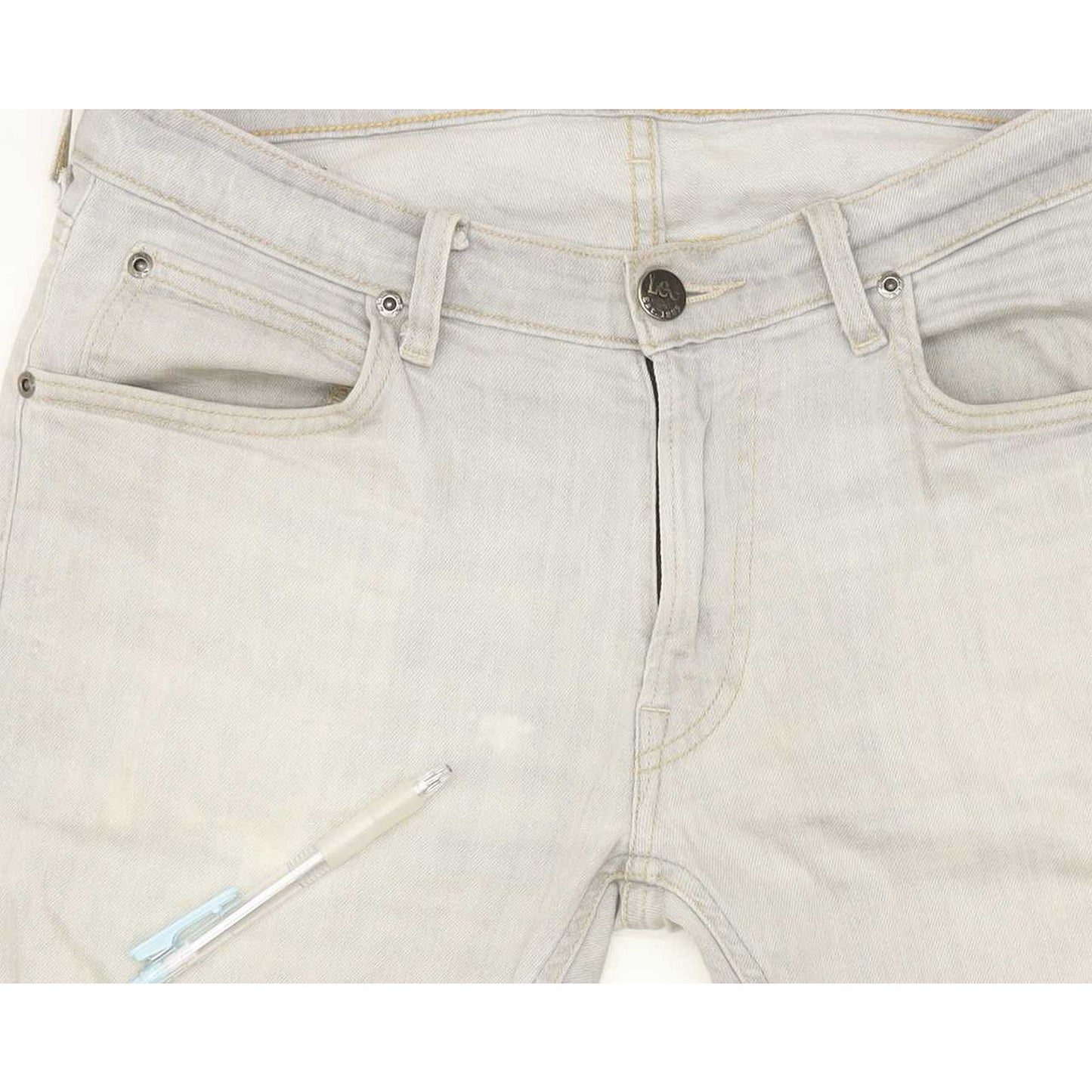Lee Luke Men Grey Skinny Slim Stretch Jeans W31 L31