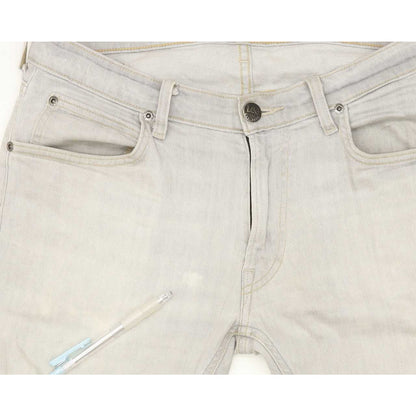 Lee Luke Men Grey Skinny Slim Stretch Jeans W31 L31