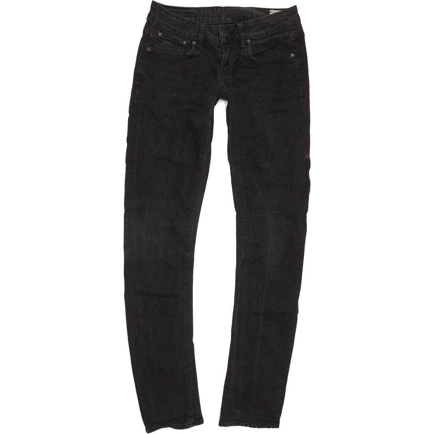 G-Star 3301 Women Black Skinny Slim Stretch Jeans W27 L32
