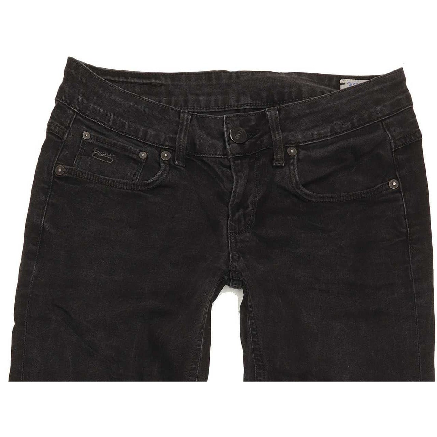 G-Star 3301 Women Black Skinny Slim Stretch Jeans W27 L32