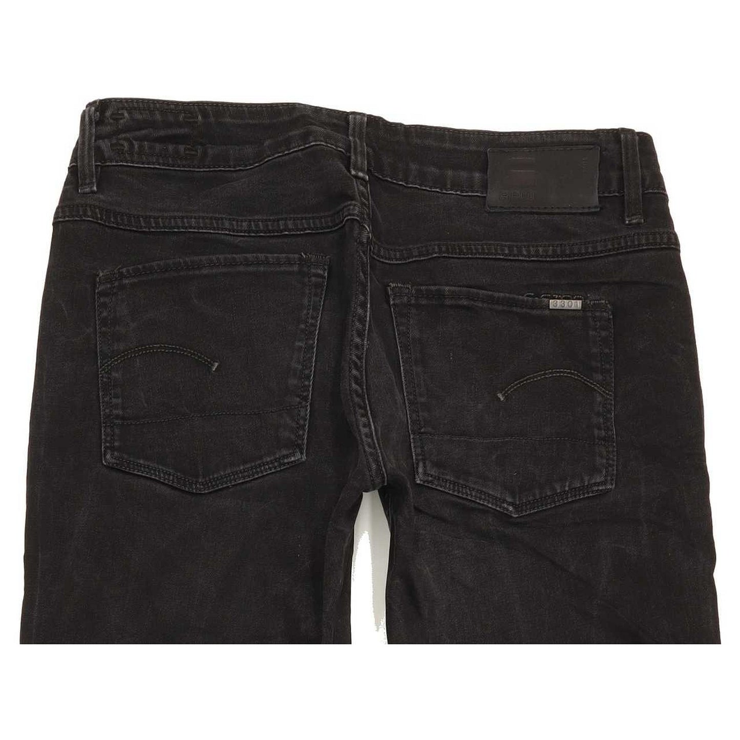 G-Star 3301 Women Black Skinny Slim Stretch Jeans W27 L32