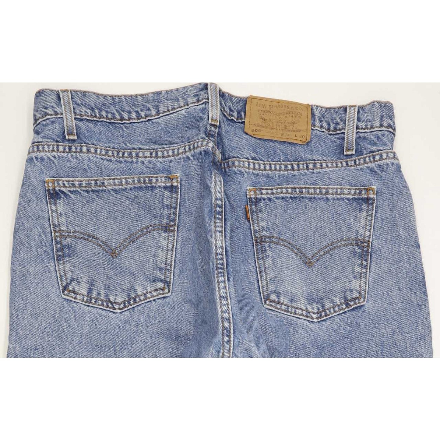 Levi's 505 Men Blue Straight Regular Jeans W38 L30