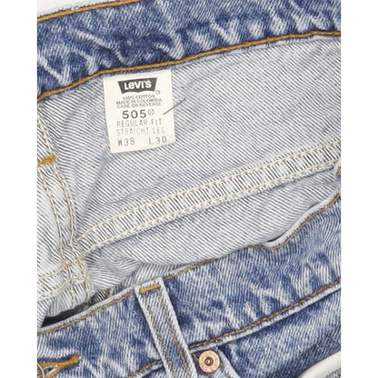 Levi's 505 Men Blue Straight Regular Jeans W38 L30