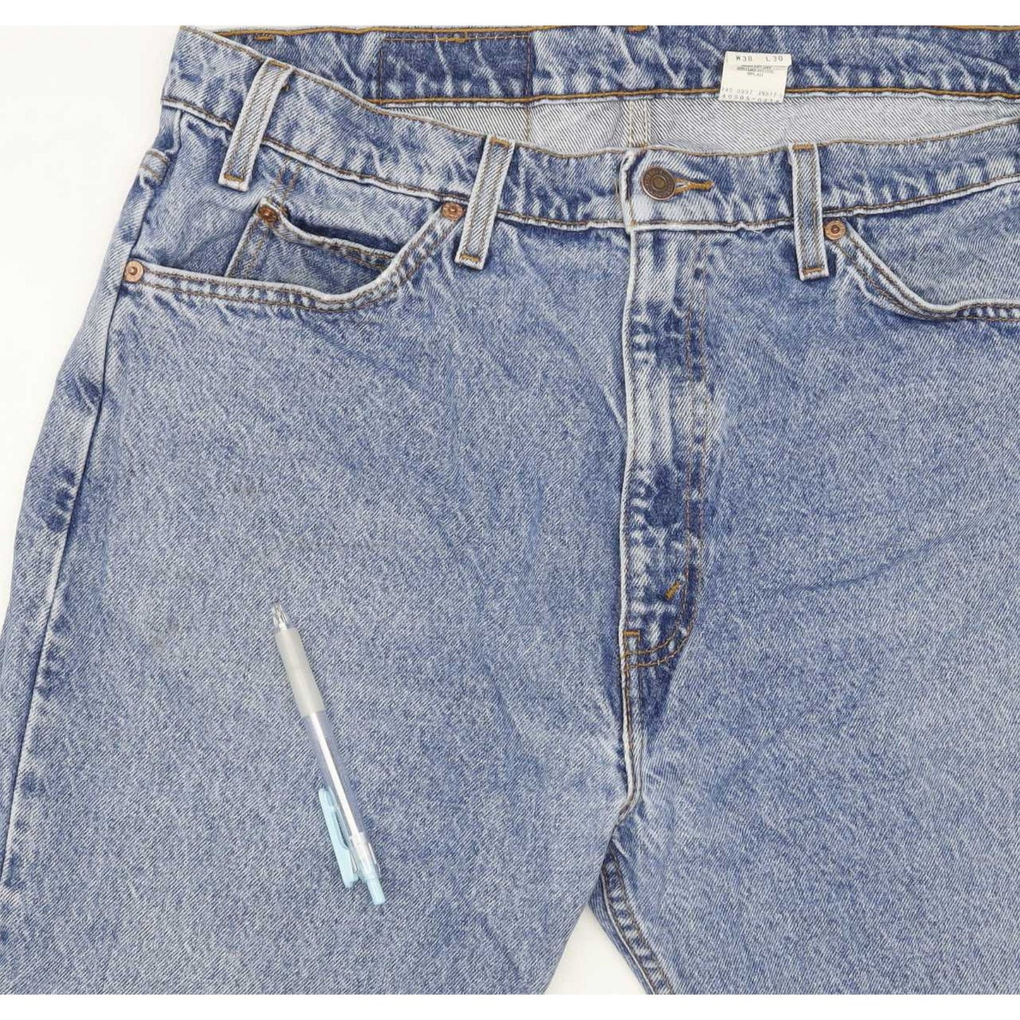 Levi's 505 Men Blue Straight Regular Jeans W38 L30