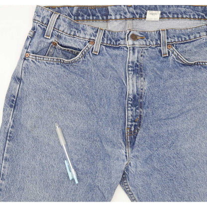 Levi's 505 Men Blue Straight Regular Jeans W38 L30