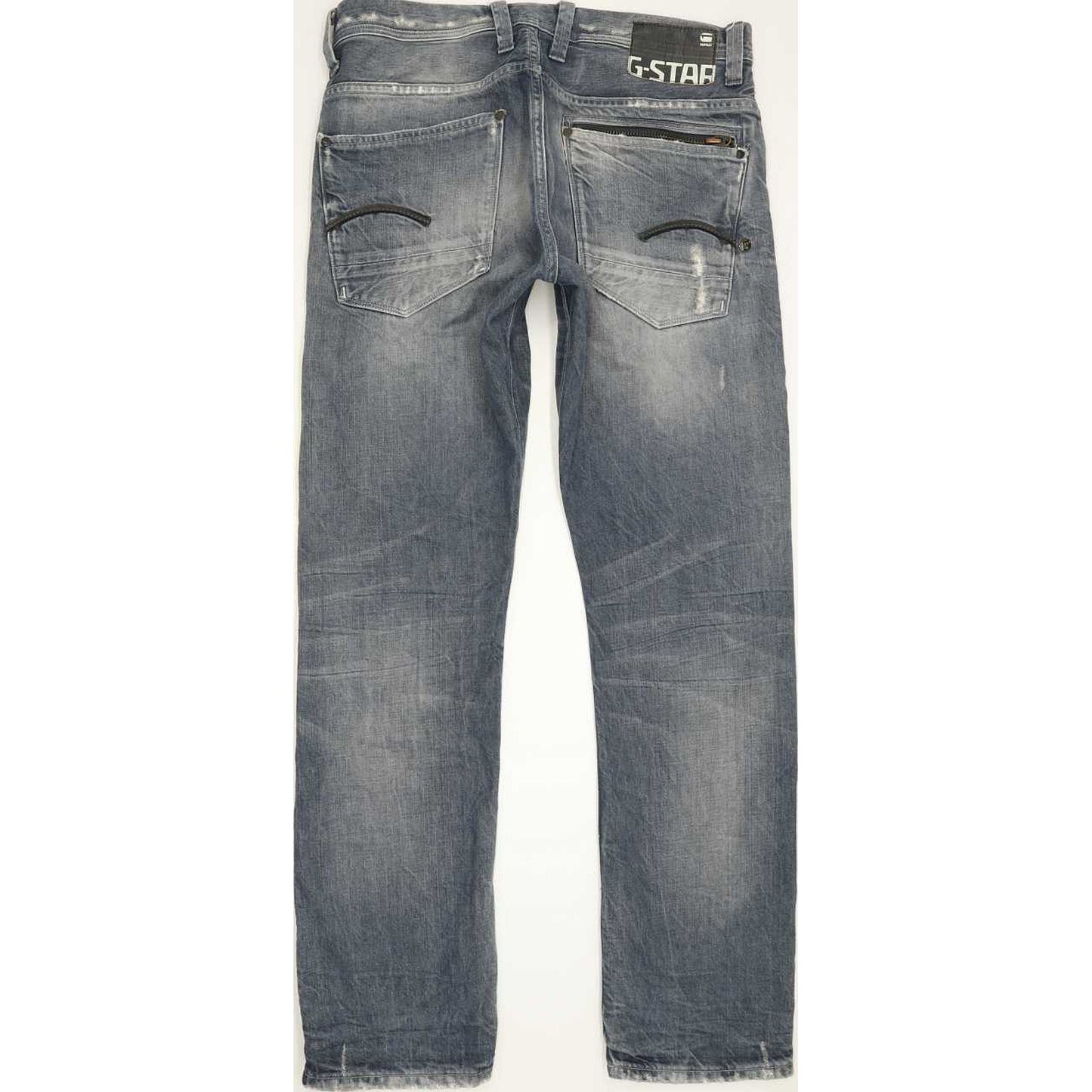 G-Star Attacc Men Blue Straight Regular Jeans W33 L32