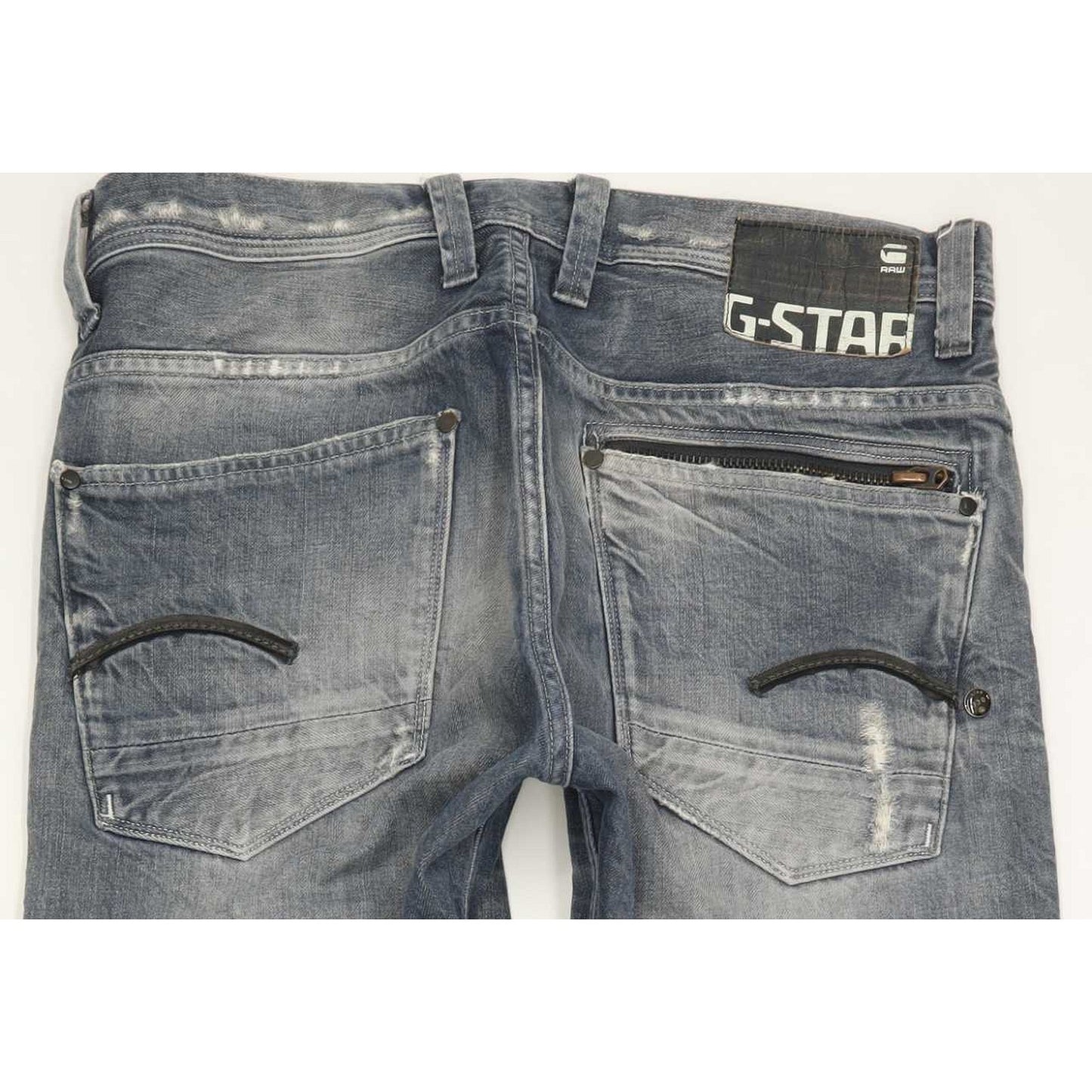 G-Star Attacc Men Blue Straight Regular Jeans W33 L32