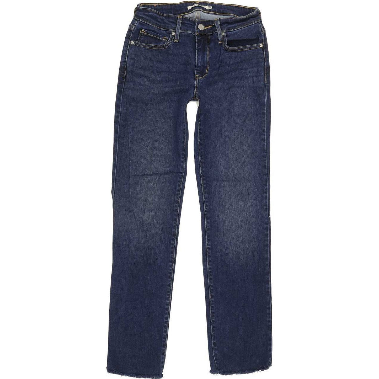Levi's 714 Women Blue Straight Slim Stretch Jeans W25 L27