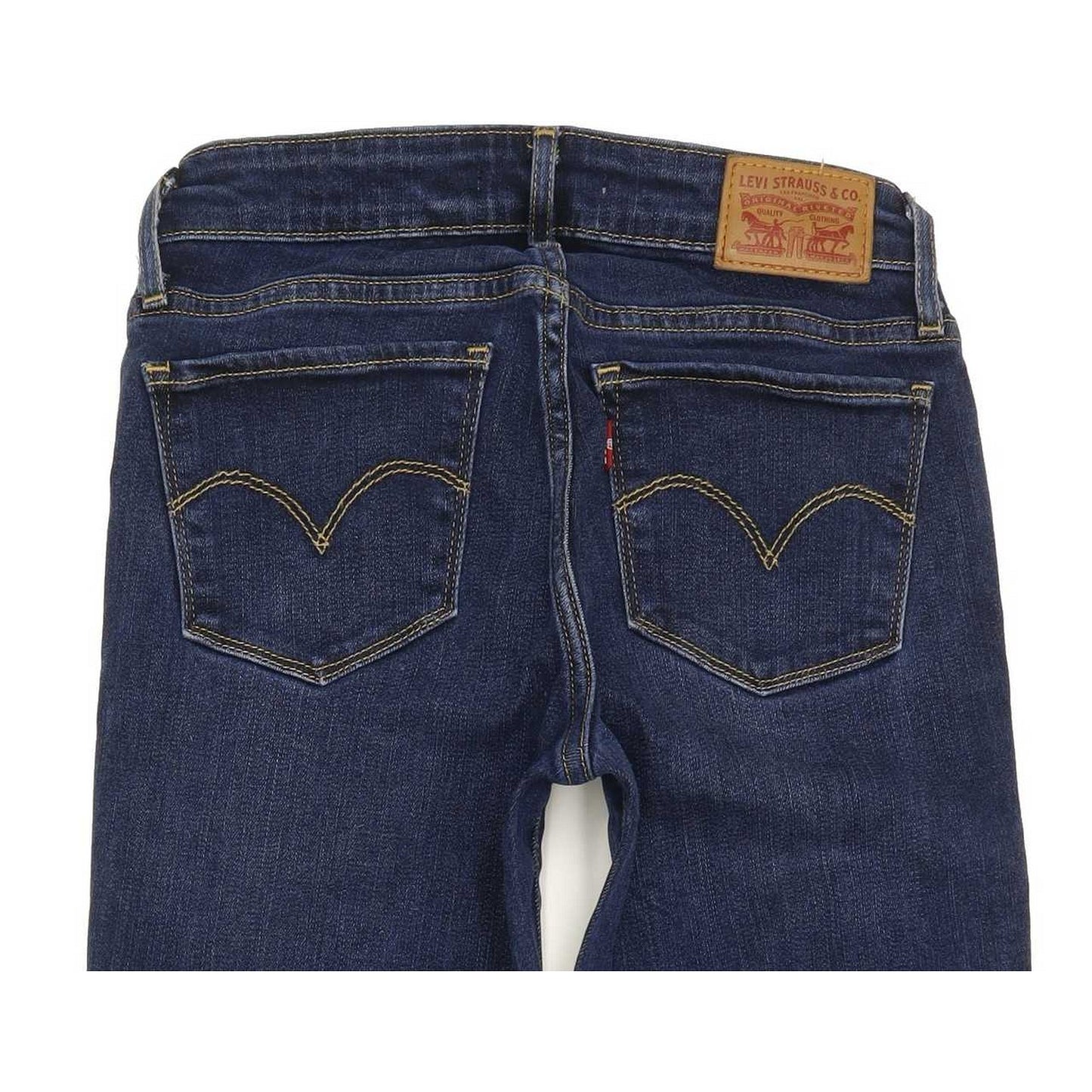 Levi's 714 Women Blue Straight Slim Stretch Jeans W25 L27