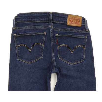Levi's 714 Women Blue Straight Slim Stretch Jeans W25 L27