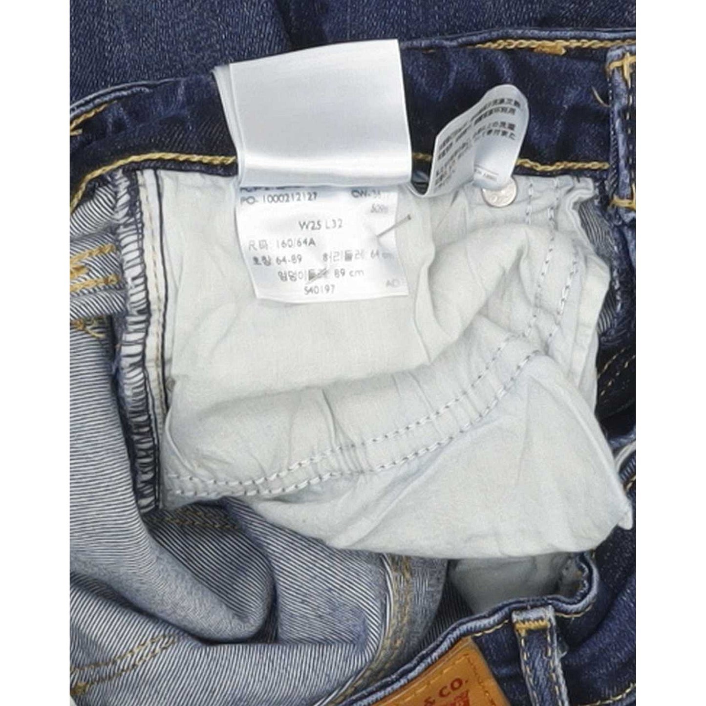 Levi's 714 Women Blue Straight Slim Stretch Jeans W25 L27