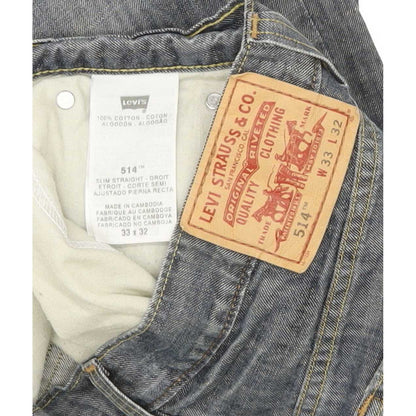 Levi's 514 Men Blue Straight Slim Jeans W33 L31
