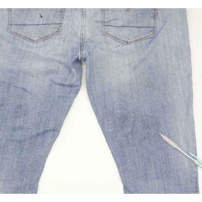G-Star 3301 Low Men Blue Skinny Slim Jeans W33 L31