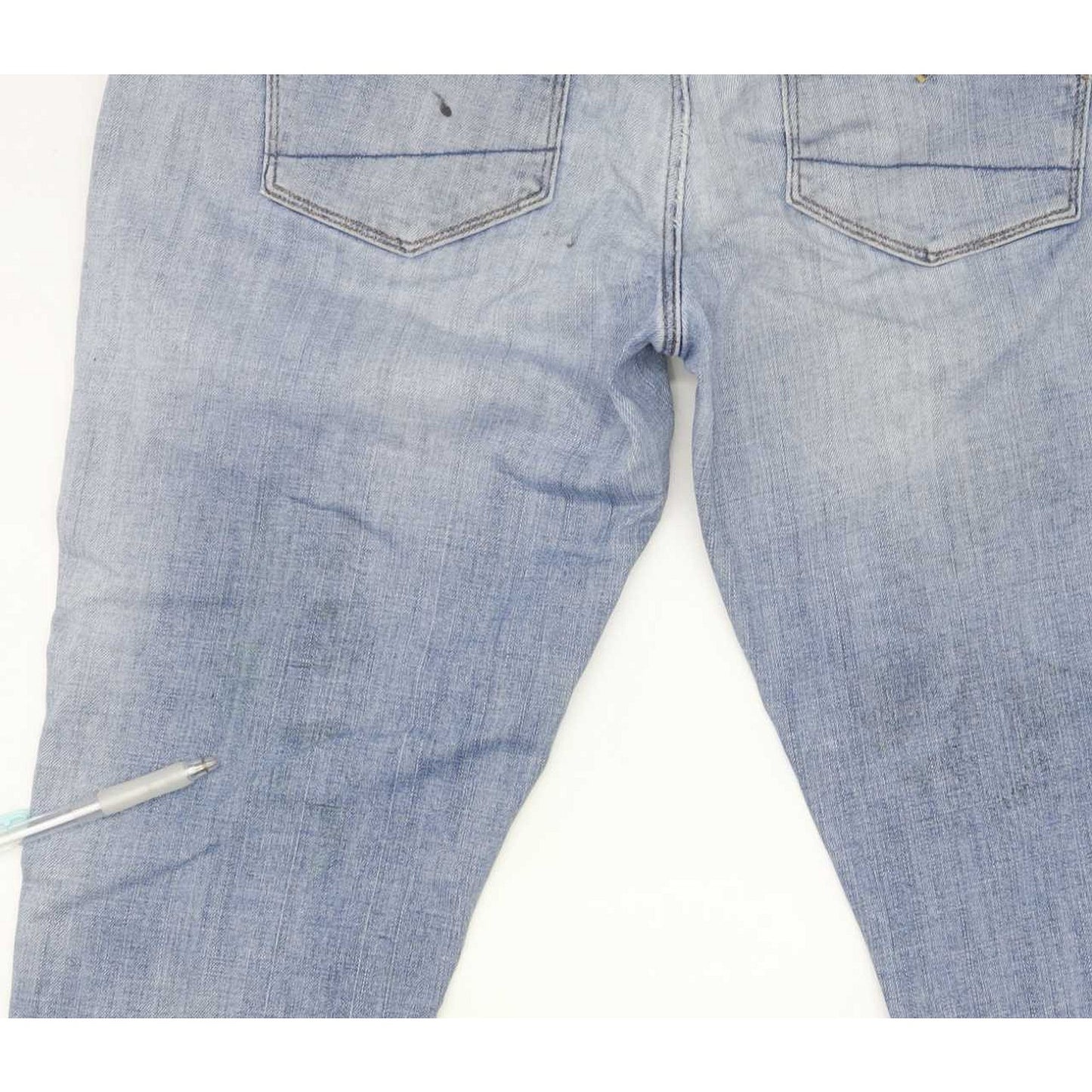 G-Star 3301 Low Men Blue Skinny Slim Jeans W33 L31